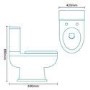 Belfast Close Coupled Traditional Toilet and Seat