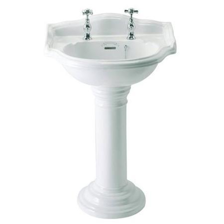 Belfast 2 Tap Hole Basin and Pedestal