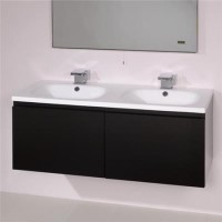Barcelona 1200 Black Vanity Unit