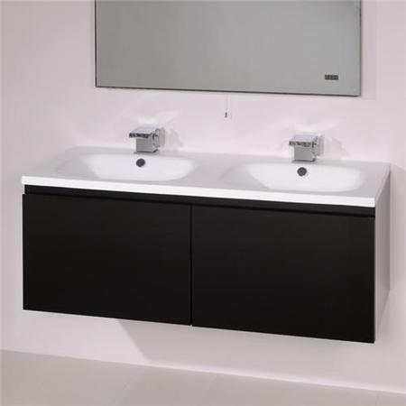 Barcelona 1200 Black Vanity Unit