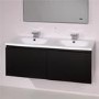Barcelona 1200 Black Vanity Unit