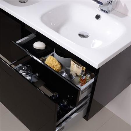 Barcelona 1200 Black Vanity Unit