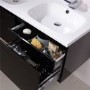 Barcelona 1200 Black Vanity Unit