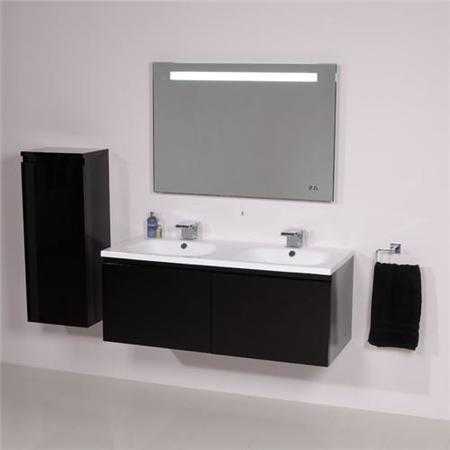 Barcelona 1200 Black Vanity Unit