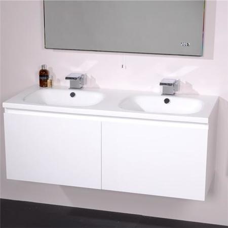 Barcelona 1200 White Vanity Unit