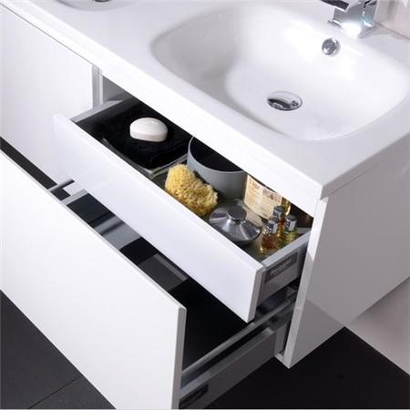 Barcelona 1200 White Vanity Unit