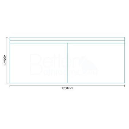 Barcelona 1200 White Vanity Unit