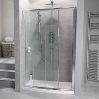 Aquafloe 6mm 1200 Bow Sliding Shower Door with Tray