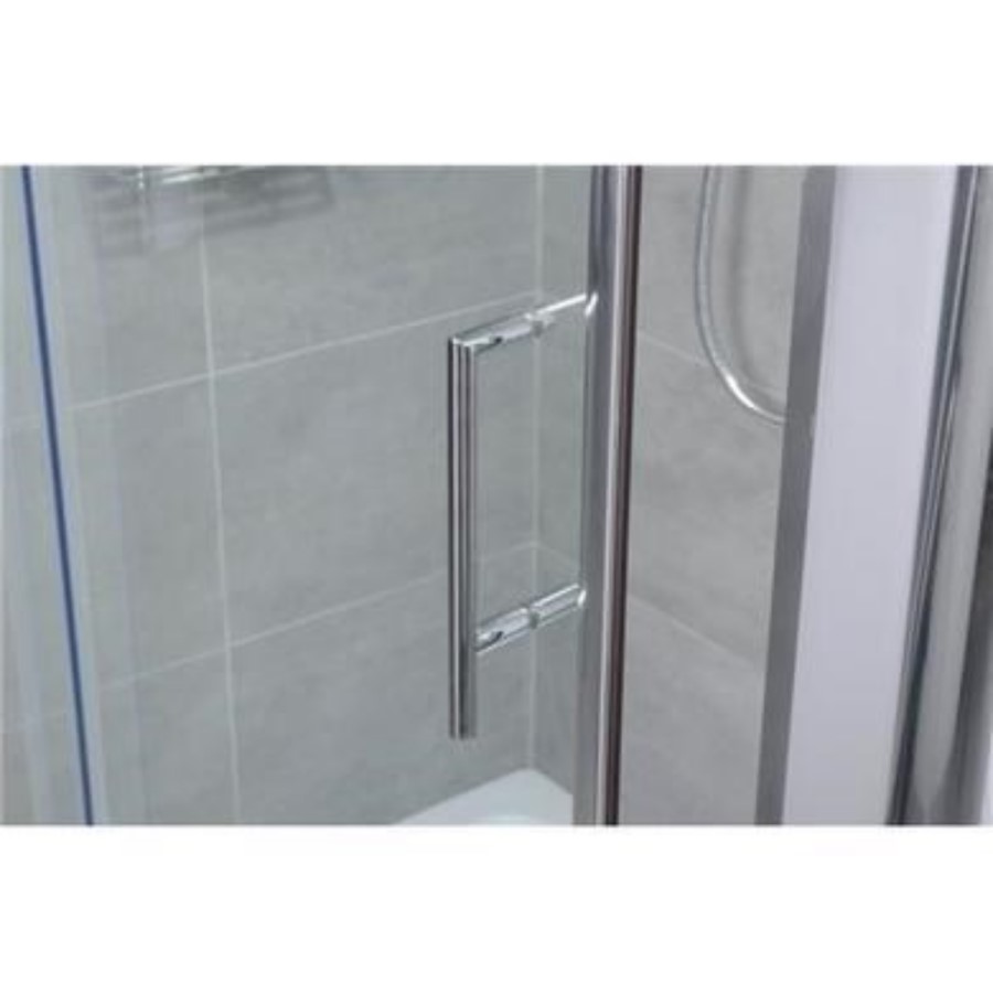Aquafloe 6mm 1200 Bow Sliding Shower Door with Tray