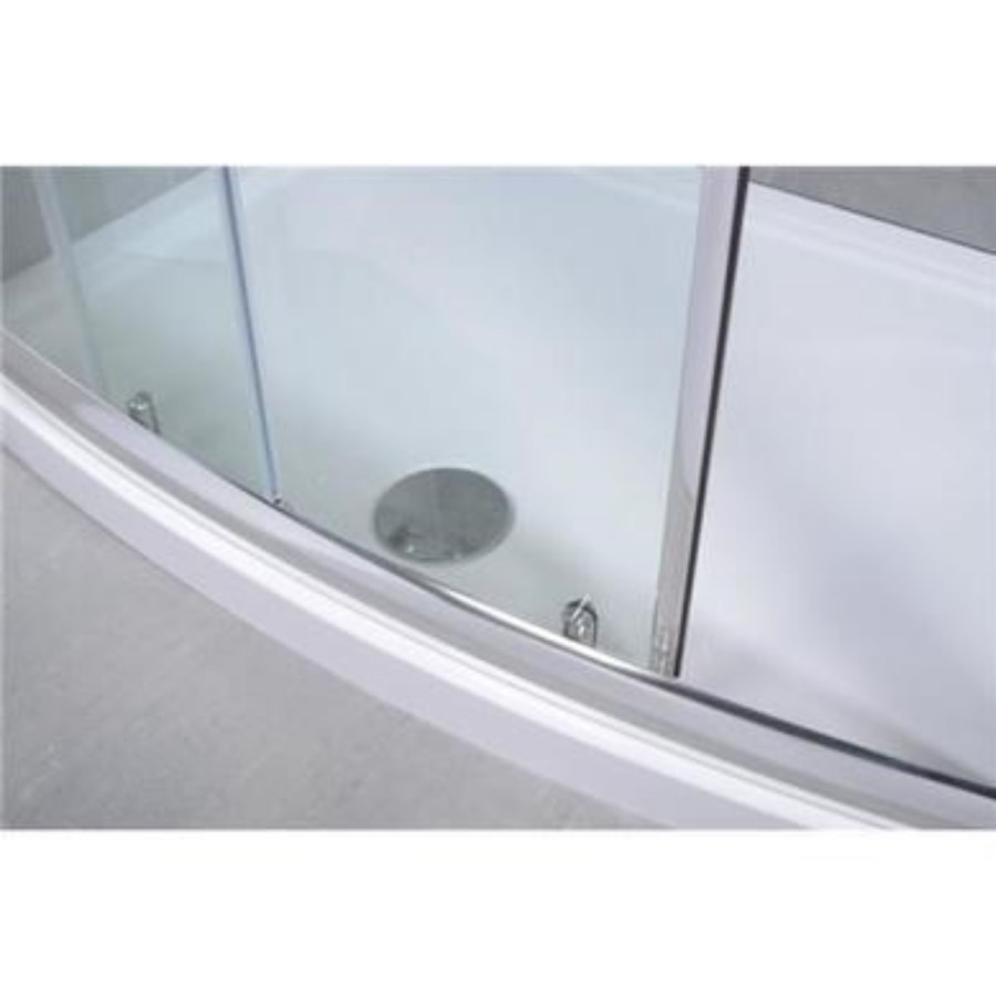 Aquafloe 6mm 1200 Bow Sliding Shower Door with Tray
