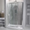 Aquafloe 1200mm Bow Front Recess Enclosure with Shower Tray