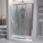 Aquafloe 1200mm Bow Front Recess Enclosure with Shower Tray