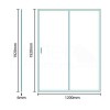 Aquafloe 1200mm Bow Front Recess Enclosure with Shower Tray