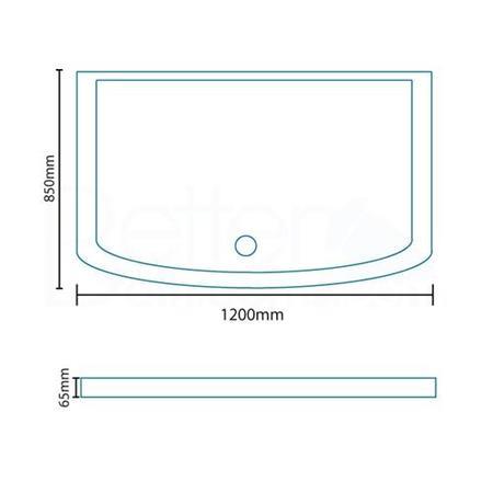 850 shower tray