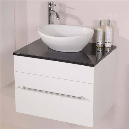 Aspen 60 Black Sparkle Shell Vanity Set