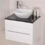 Aspen 60 Black Sparkle Shell Vanity Set