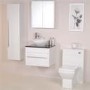 Aspen 60 Black Sparkle Shell Vanity Set