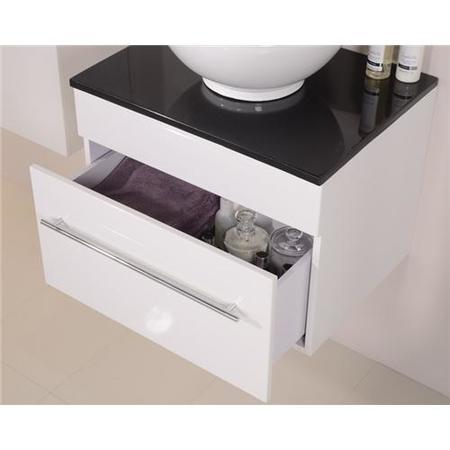 Aspen 60 Black Sparkle Shell Vanity Set