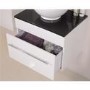Aspen 60 Black Sparkle Shell Vanity Set