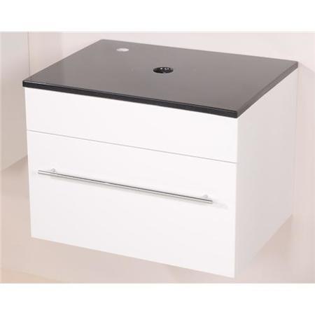 Aspen 60 Black Sparkle Shell Vanity Set