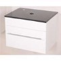 Aspen 60 Black Sparkle Shell Vanity Set