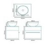 Aspen 60 Black Sparkle Shell Vanity Set