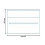 600mm Wall Hung Bathroom Cabinet - Walnut Single Drawer Unit - Aspen Range