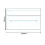 750mm Wall Hung Storage Unit - Walnut Single Drawer Unit - Aspen Range
