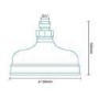 Fixed 150mm Apron Shower Head & Ceiling Arm