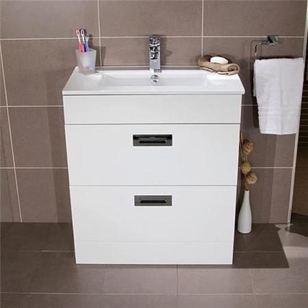 Aspen Compact 700 Floor Mounted 2 Drawer Vanity Unit