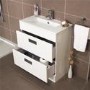 Aspen Compact 700 Floor Mounted 2 Drawer Vanity Unit