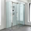 1700 x 800 Sliding Shower Enclosure - Left Hand Easy Clean Glass - Trinity Range