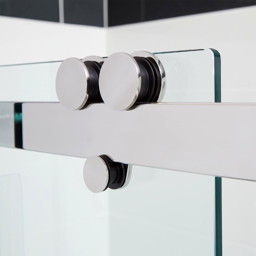 Sliding Shower Enclosure Left Hand 1600 x 760mm - 10mm Glass - Trinity Range