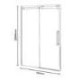 Sliding Shower Enclosure Left Hand 1600 x 760mm - 10mm Glass - Trinity Range