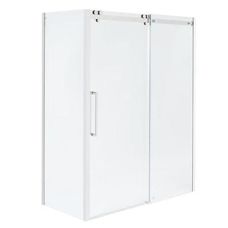1600 x 800 Sliding Shower Enclosure - Left Hand 10mm Easy Clean Glass - Trinity Range