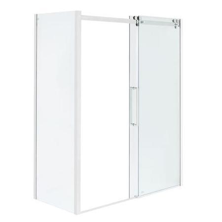 1600 x 800 Sliding Shower Enclosure - Left Hand 10mm Easy Clean Glass - Trinity Range