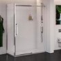 1600 x 800 Sliding Shower Enclosure - Left Hand 10mm Easy Clean Glass - Trinity Range