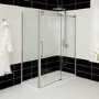 Sliding Shower Enclosure Left Hand 1700 x 800mm - 10mm Glass - Trinity Range