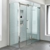 Shower Enclosure Left Hand 1700mm with Side Panel 760mm - 10mm Glass - Trinity Premium Range