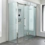 Shower Enclosure Left Hand 1700mm with Side Panel 760mm - 10mm Glass - Trinity Premium Range