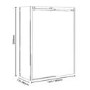 Sliding Shower Enclosure Left Hand 1600 x 800mm - 10mm Glass - Trinity Range