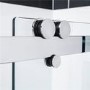 1700 x 760 Sliding Shower Enclosure - Right Hand 10mm Easy Clean Glass - Trinity Range
