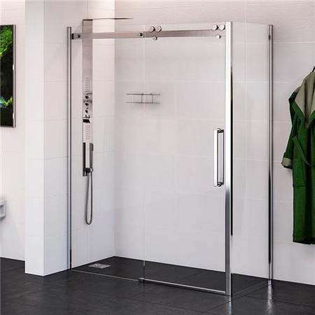 1700 x 760 Sliding Shower Enclosure - Right Hand 10mm Easy Clean Glass - Trinity Range
