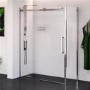1700 x 760 Sliding Shower Enclosure - Right Hand 10mm Easy Clean Glass - Trinity Range