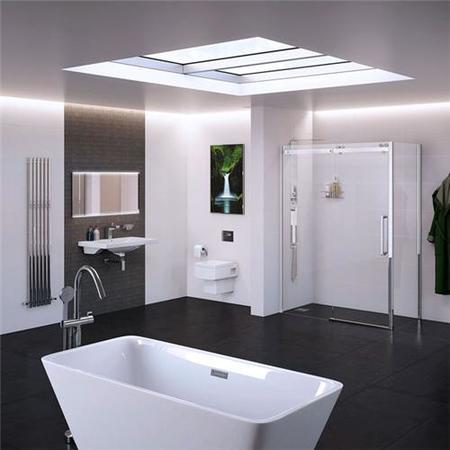 Shower Enclosure Right Hand 1400mm with Side Panel 900mm - 10mm Glass - Trinity Premium Range