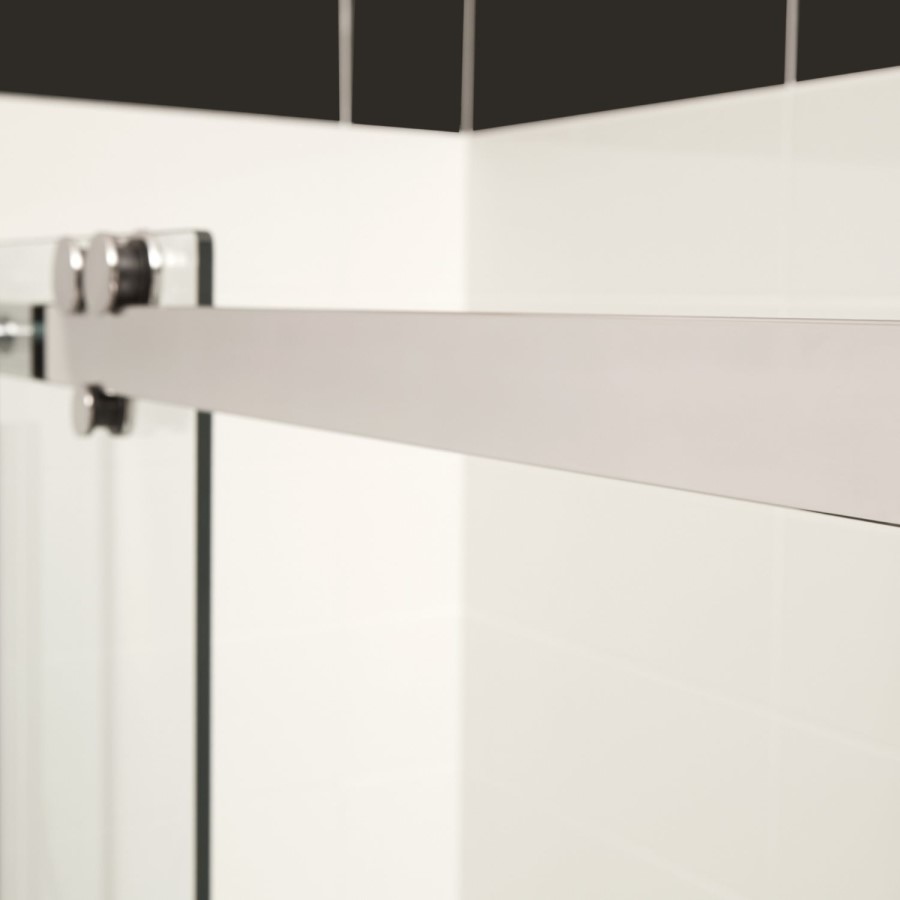 1200 Premium 10mm Right Hand Shower Enclosure with 800 Side Panel - Trinity Range