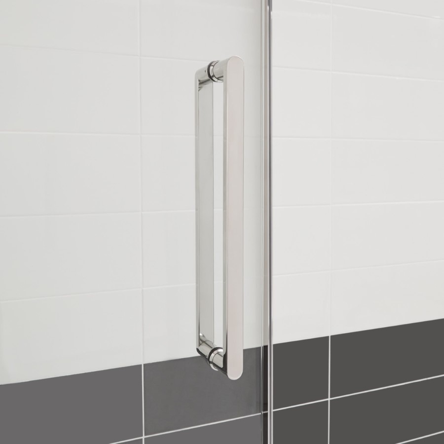 1200 Premium 10mm Right Hand Shower Enclosure with 800 Side Panel - Trinity Range