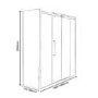 Sliding Shower Enclosure Right Hand 1700 x 800mm - 10mm Glass - Trinity Range