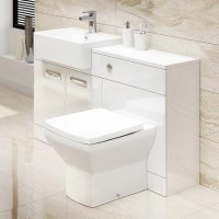 Toilet and Basin Combination Unit with Tabor Back to Wall Toilet- Cuba