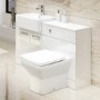 Toilet and Basin Combination Unit with Tabor Back to Wall Toilet- Cuba